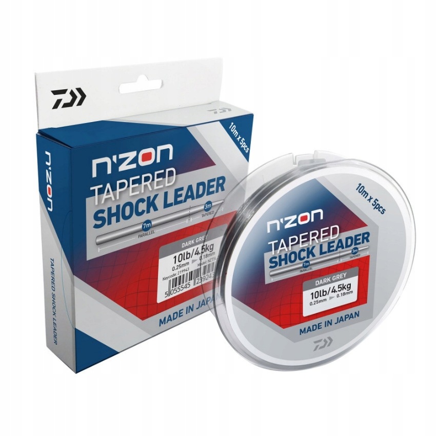 Daiwa N'Zon Tapared Shock Leader 0.18-0.25mm 10m