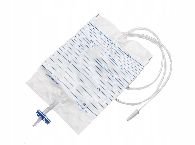 Worek worki na mocz do zbiórki moczu 2L 90cm 10szt 9844774863 - Allegro.pl