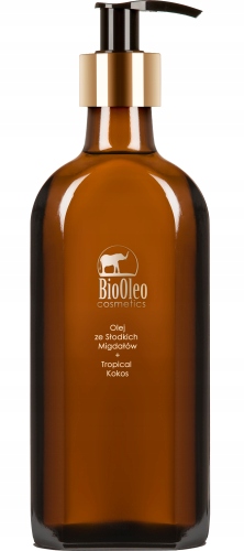 Olej Do Masażu Ciała Kąpieli Ze Słodkich Migdałów Kokos 250ml