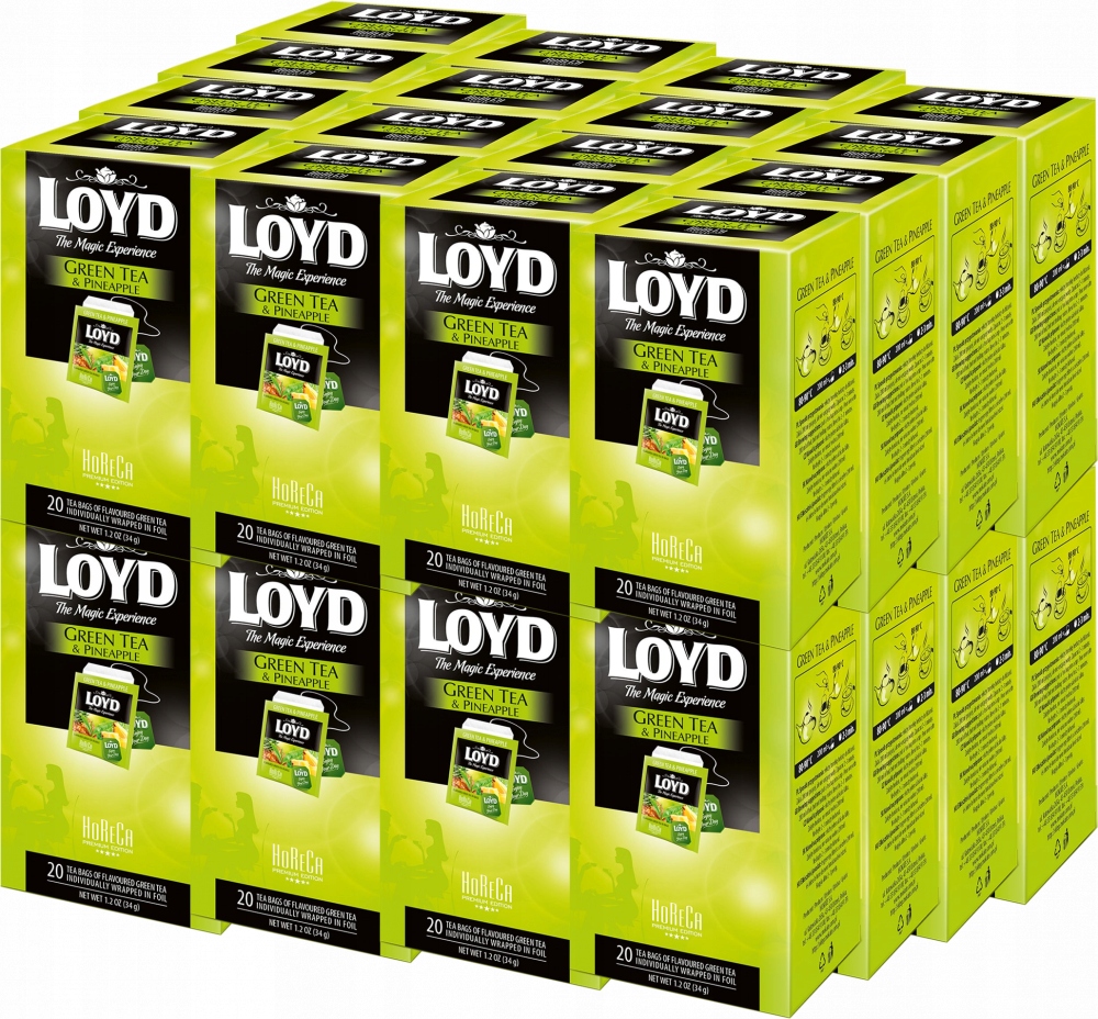 Zielona Herbata z Ananasem dla Gastronomii Green Tea 20 Kopert Loyd x32