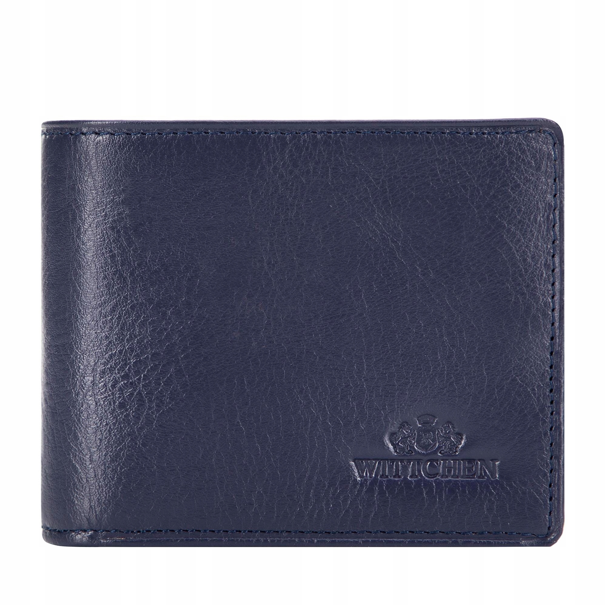 Pánská tmavě modrá kožená peněženka s Rfid Wittchen 21-1-271-NL