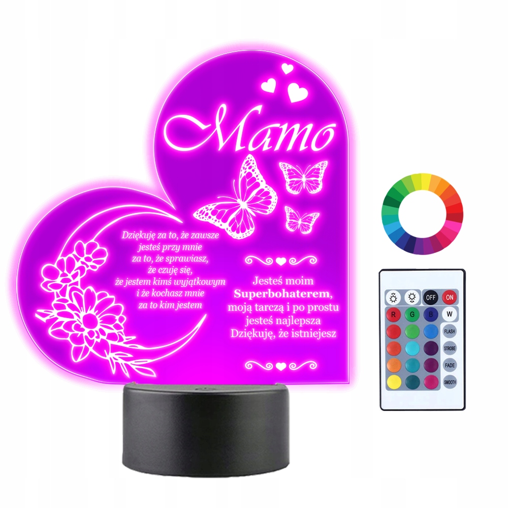 

Lampka Nocna Led Kochana Mamo Dzień Matki