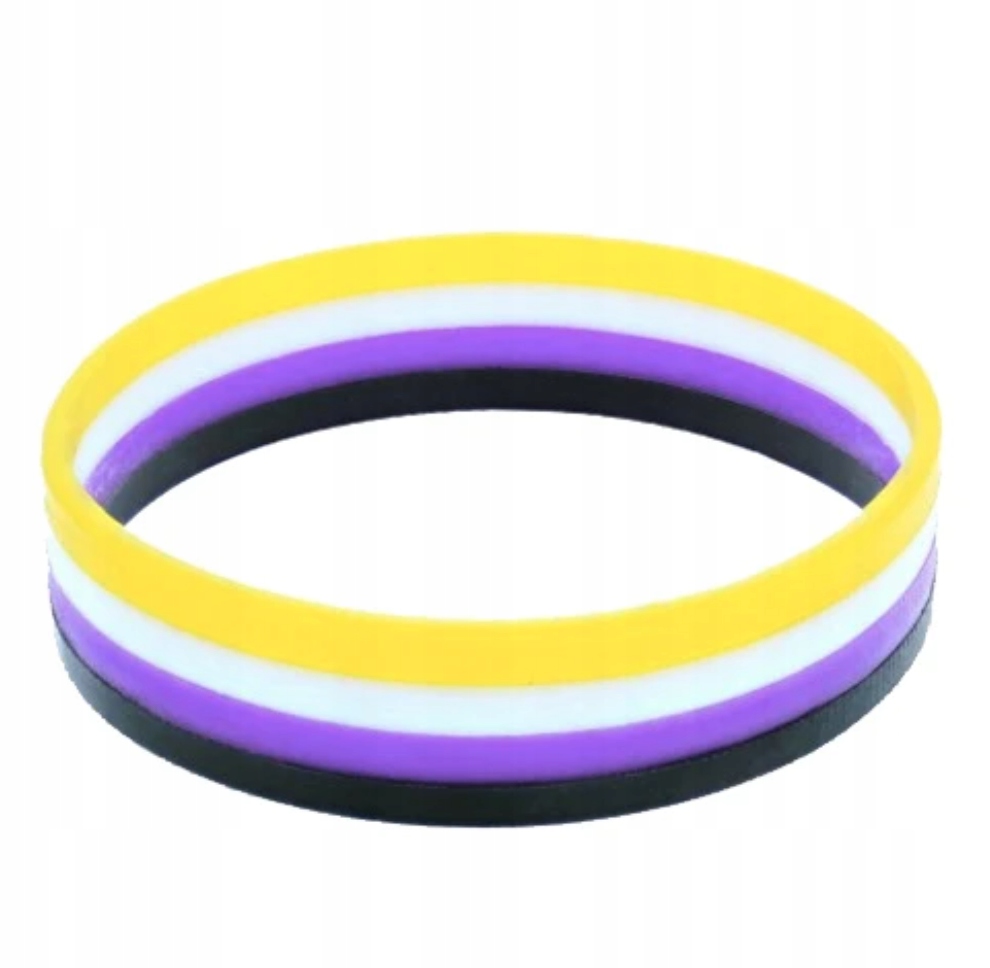 

Silikonowa opaska bransoletka niebinarna Pride Lgb