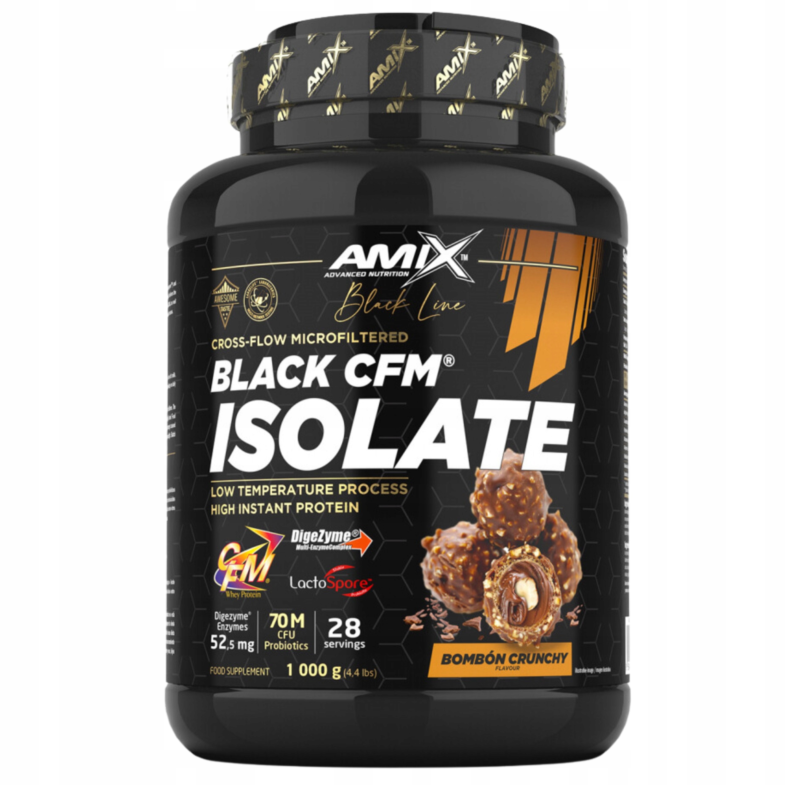 Proteinový krém Wpi Protein Whey Isolate Čokoláda Cfm ořechový krém Amix