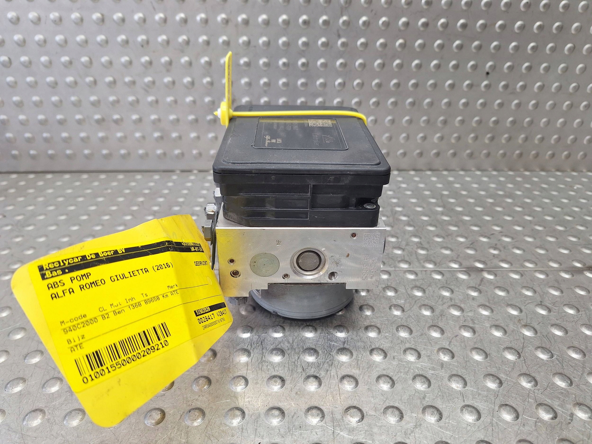 pump control unit ABS 10.0915-2808.3 51983920 ALFA ROMEO GIULIETTA