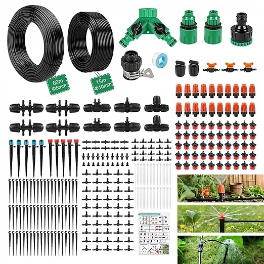 Sada kapkového zavlažování 315 el 75 m systém pro zahradu