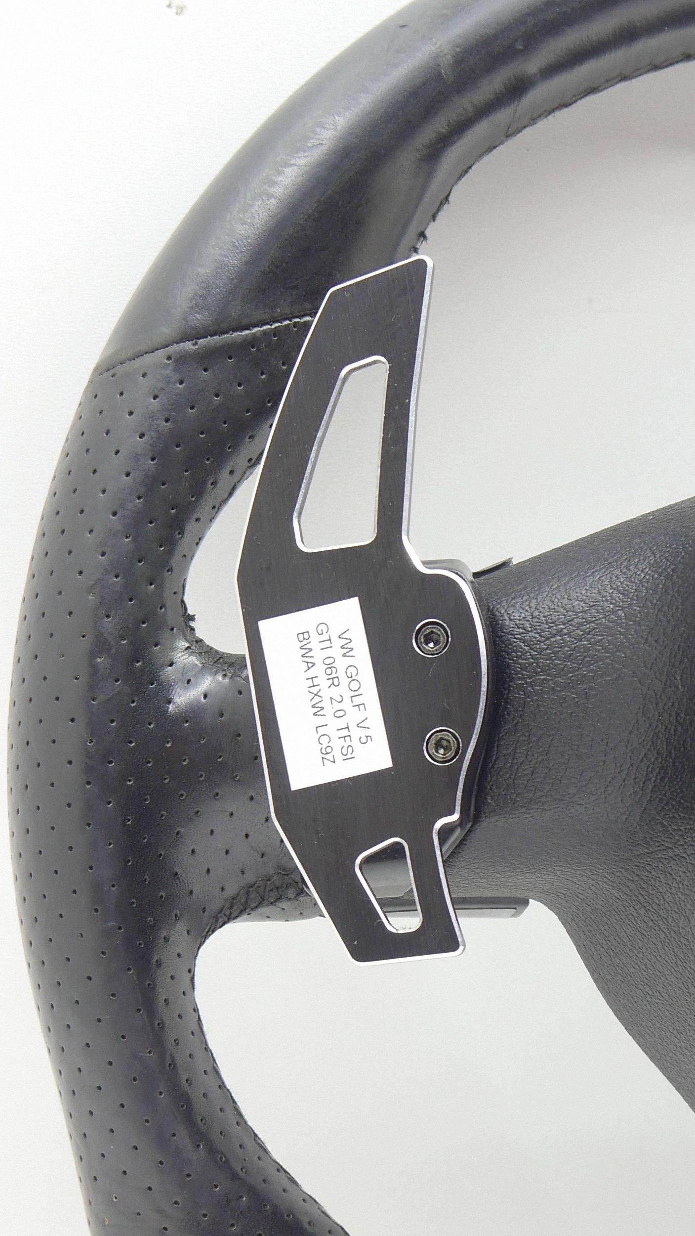 steering wheel, leather with shifting VW GOLF V GTI 1K0419091BF