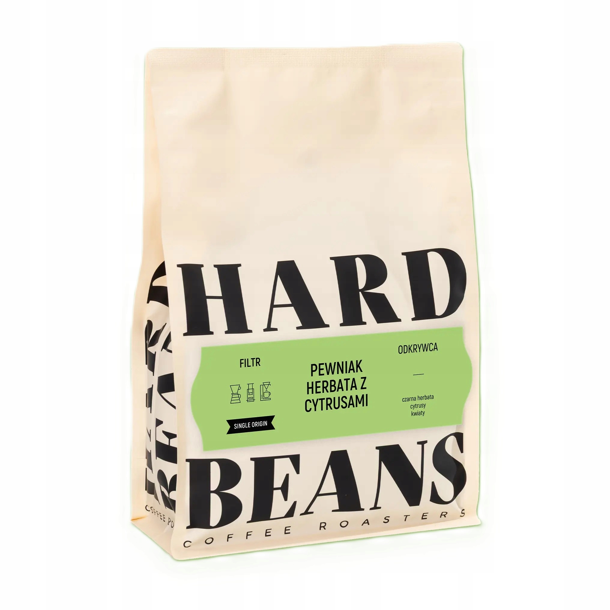Hard Beans Pewniak Herbata Z Cytrusami Filter Coffee Kawa Ziarnista 1 Kg