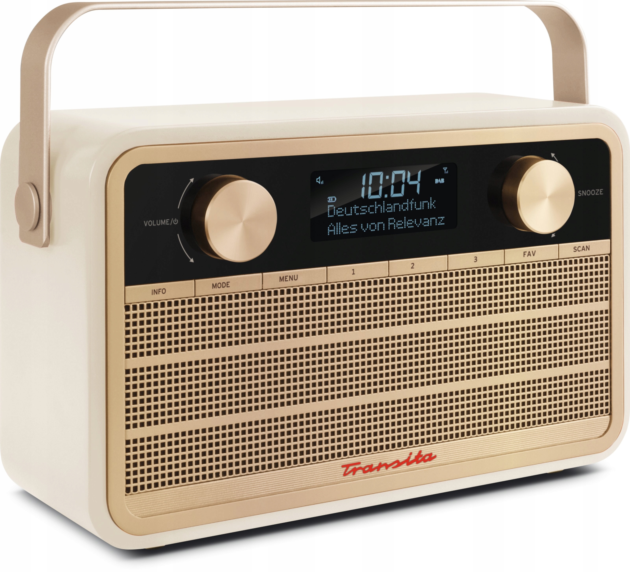 Digitální rádio Dab+ Fm Aux Retro Akumulátor Budík Transit 120