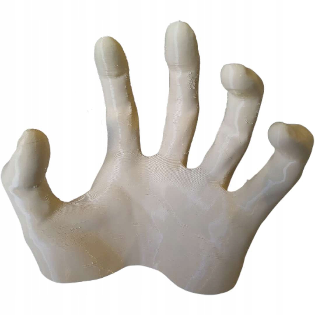 dekoracja HALLOWEEN beżowa RĘKA dłoń STRASZNA