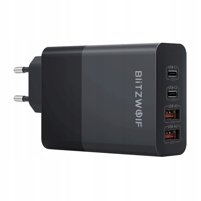 BlitzWolf BW-S29 Ładowarka Sieciowa 120W 2x Usb-a 60W 2x Usb-c 100W Pd Qc