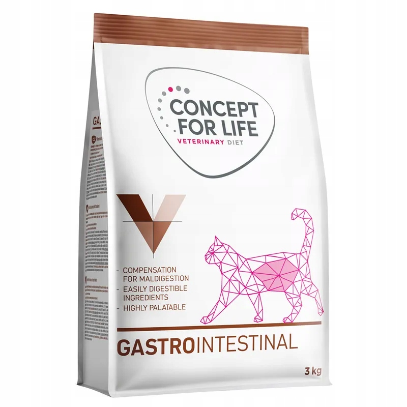 Levně Concept for Life Veterinary Diet Gastro Intestinal krmivo pro pro kočky 3 kg