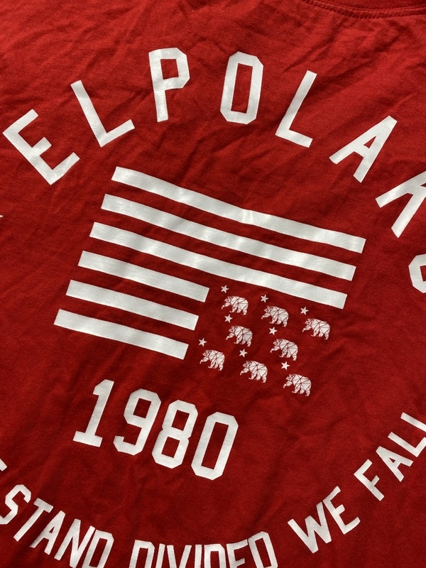 El Polako 1980 oryginalna czerwona BLUZA/ Longsleeve rozmiar L Materiał dominujący bawełna