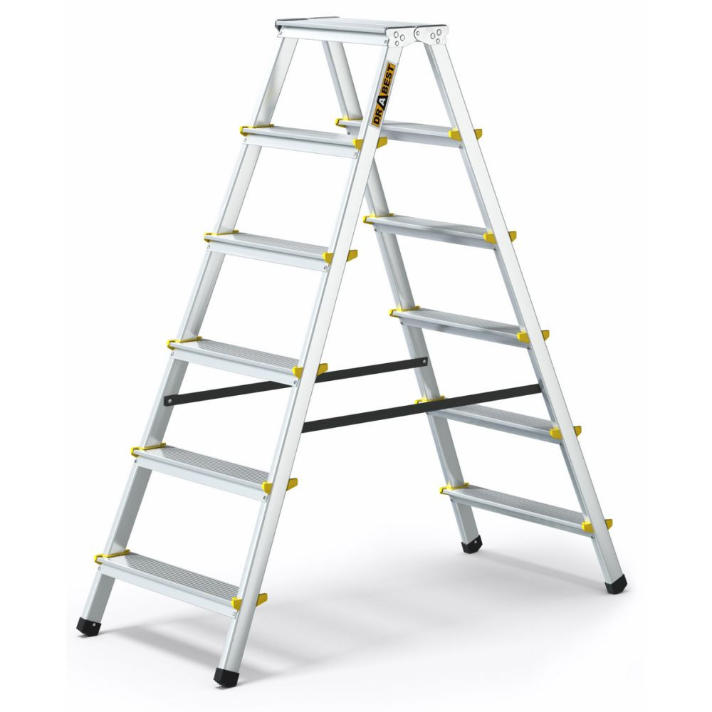 Hliníkové štafle 2x6 stupňov obojstranné Drabest DD6 Pro