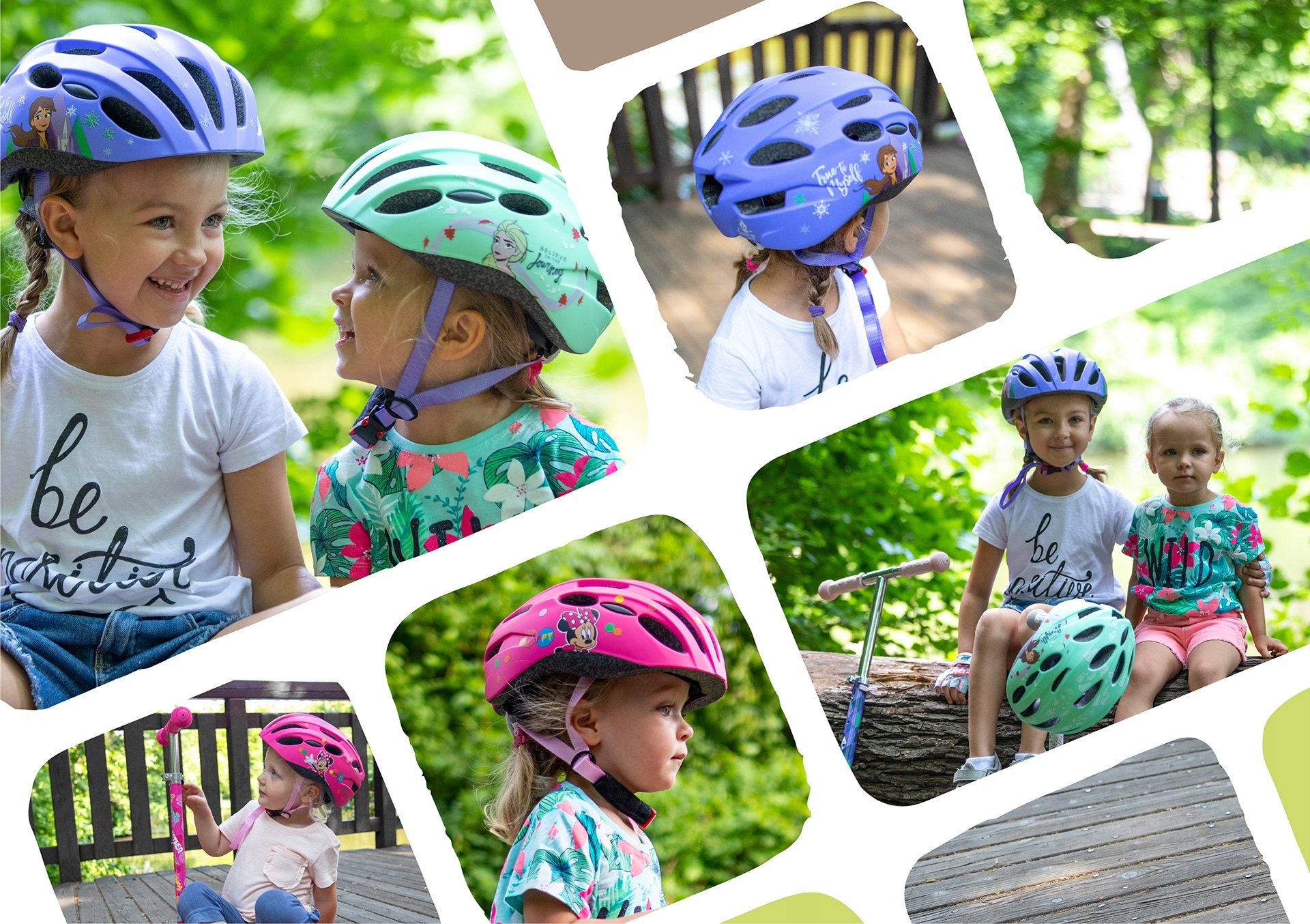 KASK ROWEROWY REGULOWANY DZIECIĘCY M 52-56cm 18m+ KRAINA LODU IN-MOLD Typ kasku MTB