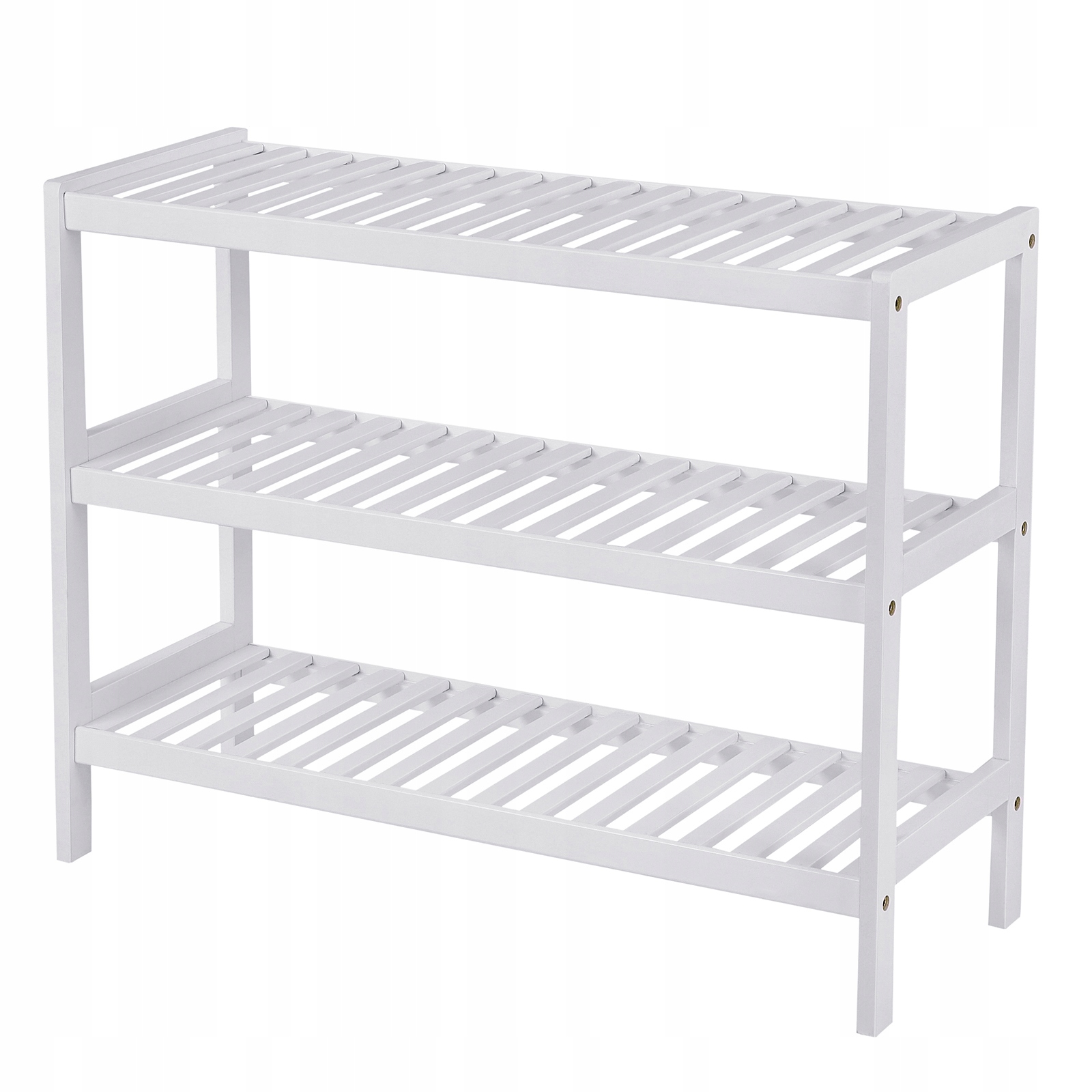 Stojan na boty Songmics bambusový 3-úrovňový 70×55×26 cm bílý