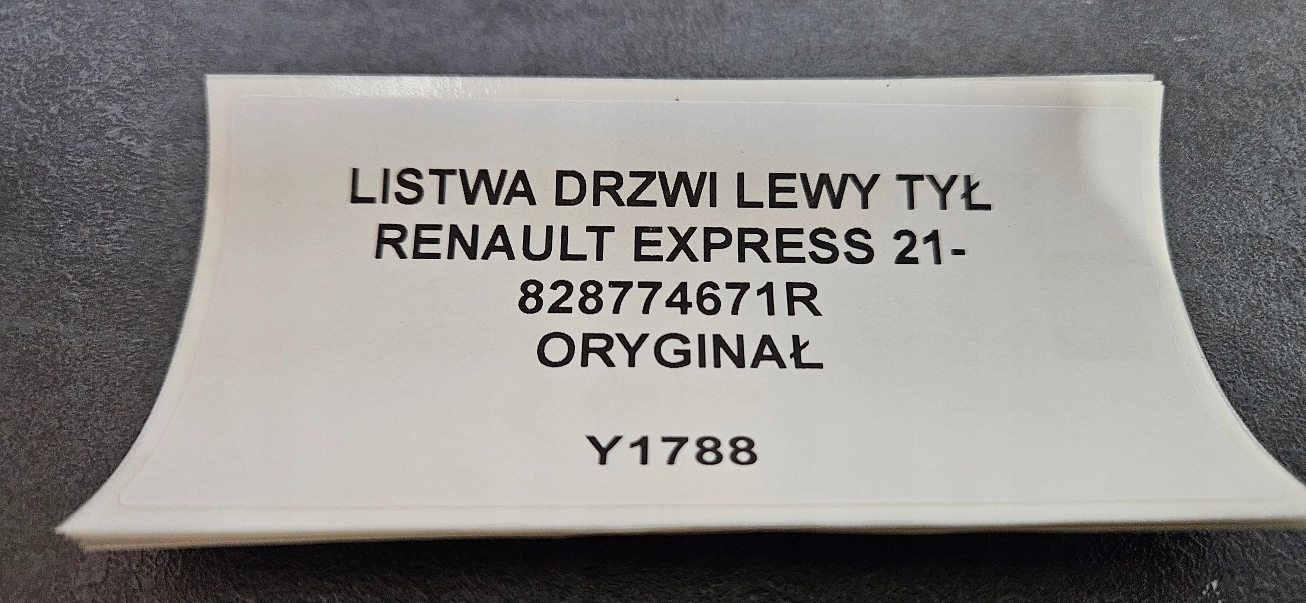 moulding door left rear part RENAULT EXPRESS 21- original 828774671R