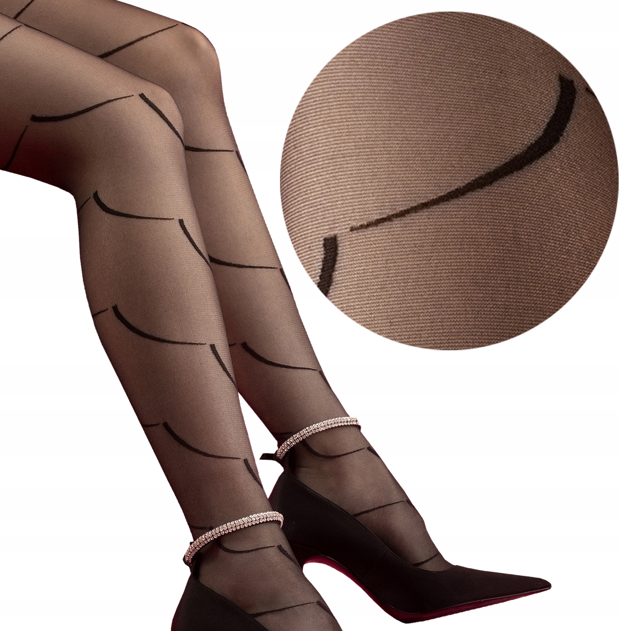

Fiore rajstopy Black Swan 15 den 4-L