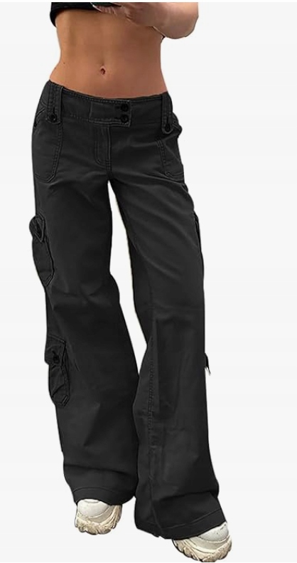 Xkbhyd Cargo dámské džíny Baggy s širokými nohavicemi