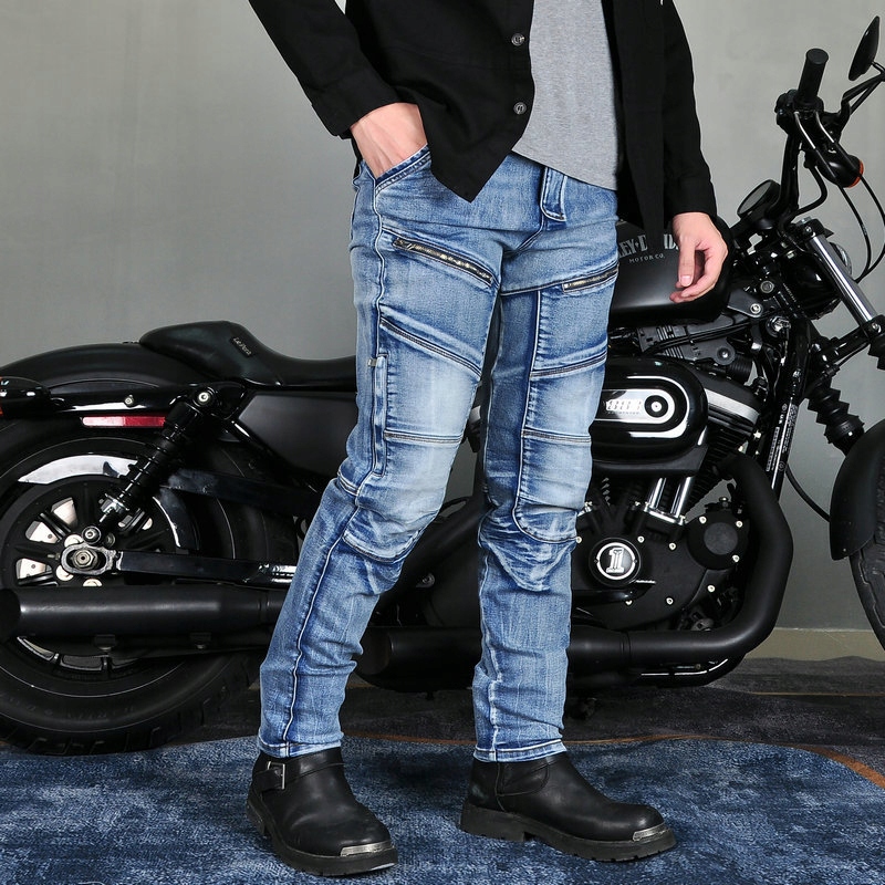 SPODNIE MOTOCYKLOWE MĘSKIE JEANSY Producent inny