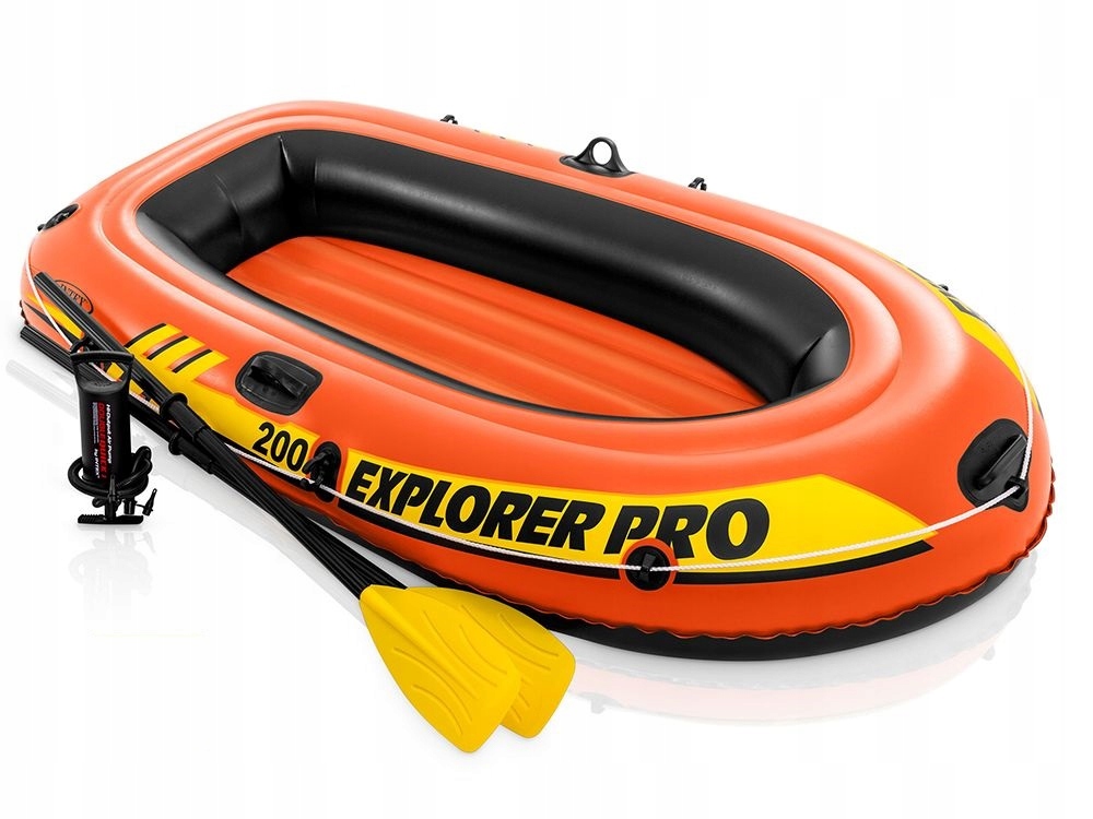 Ponton Explorer PRO 200 Set 196 x 102 x 33 cm wiosła + pompka INTEX Kolor czarny