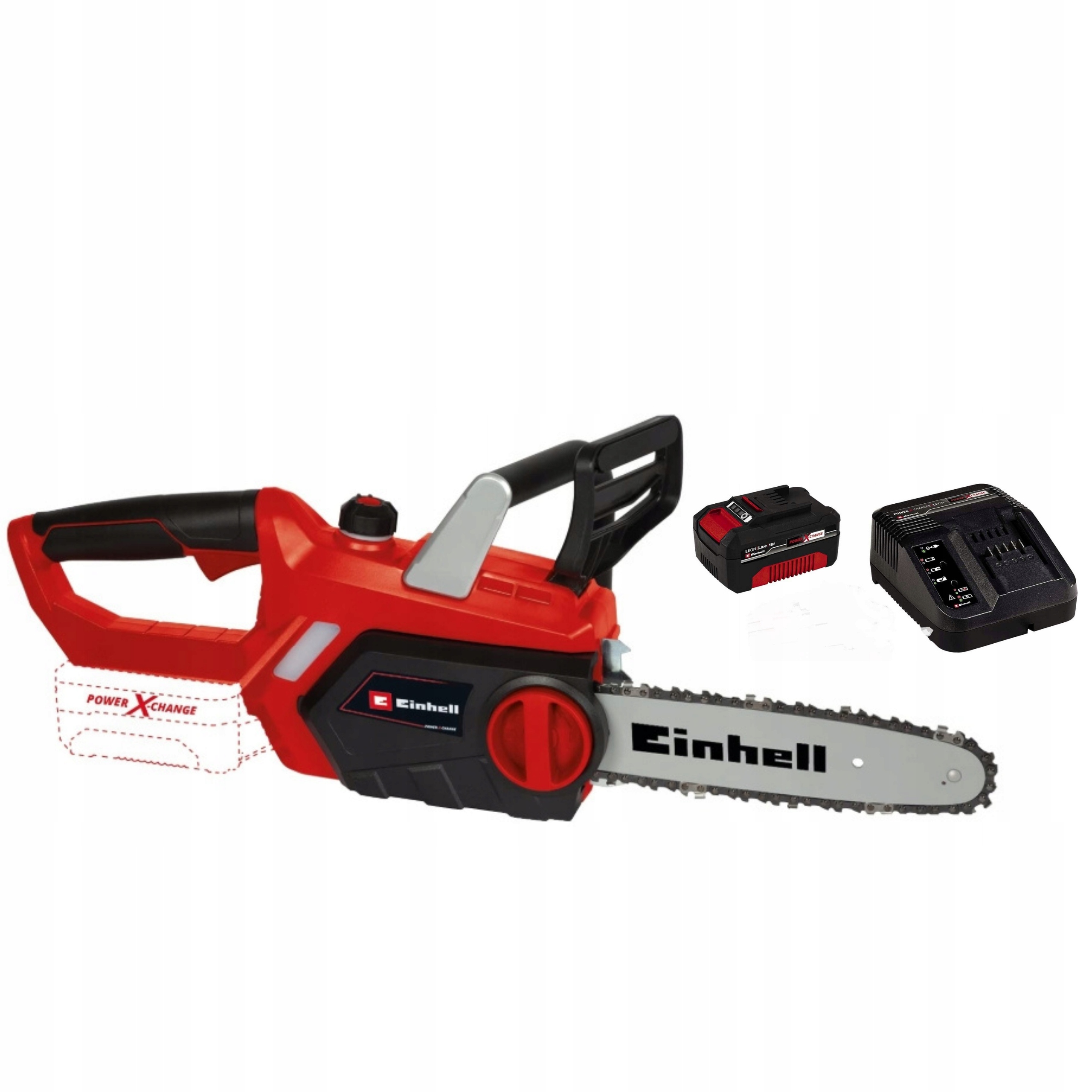 Piła Łańcuchowa Akumulatorowa Einhell Lekka Zestaw Aku I Ładowarka