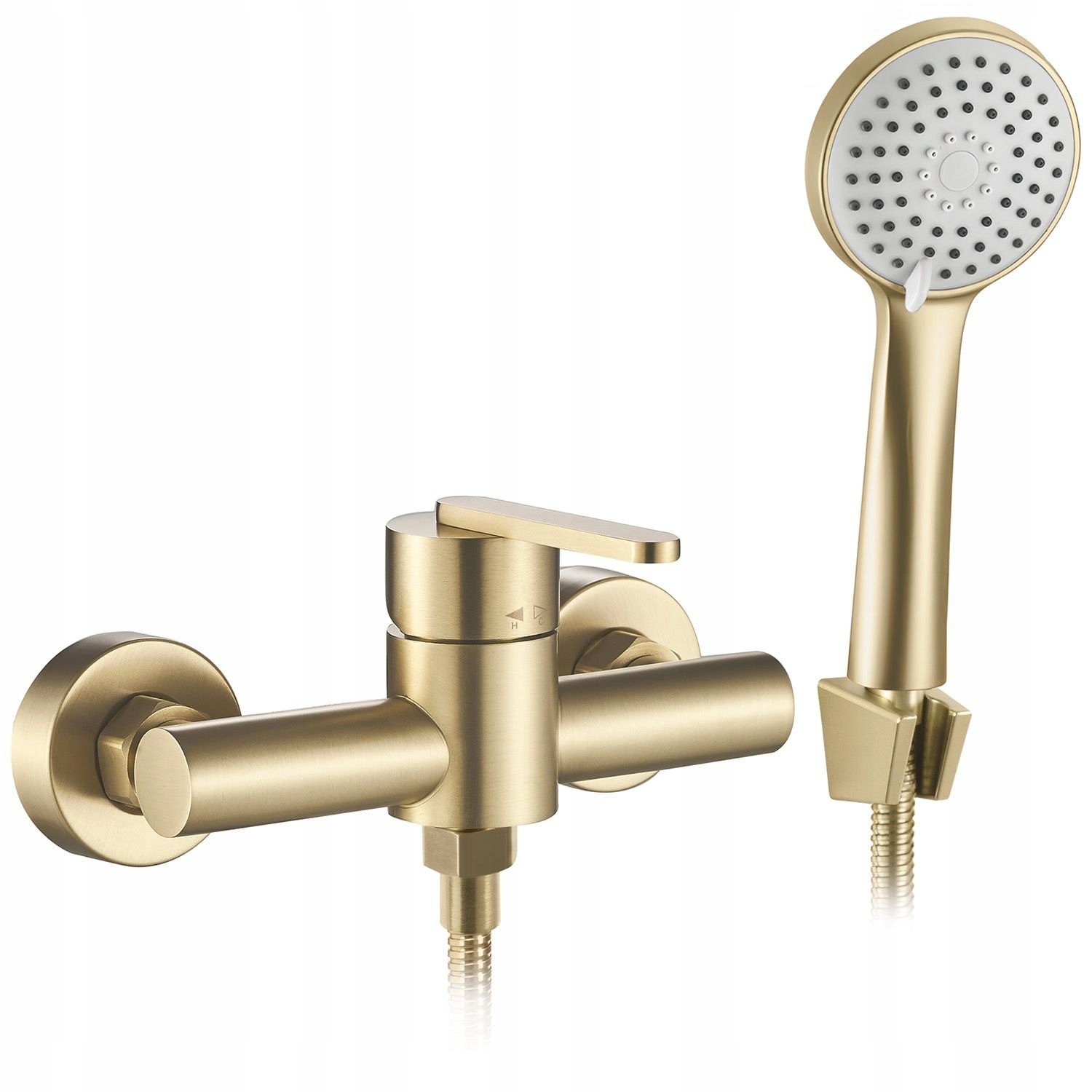 Nástenná sprchová batéria s slúchadlom Ontario Zlatá kartáčovaná