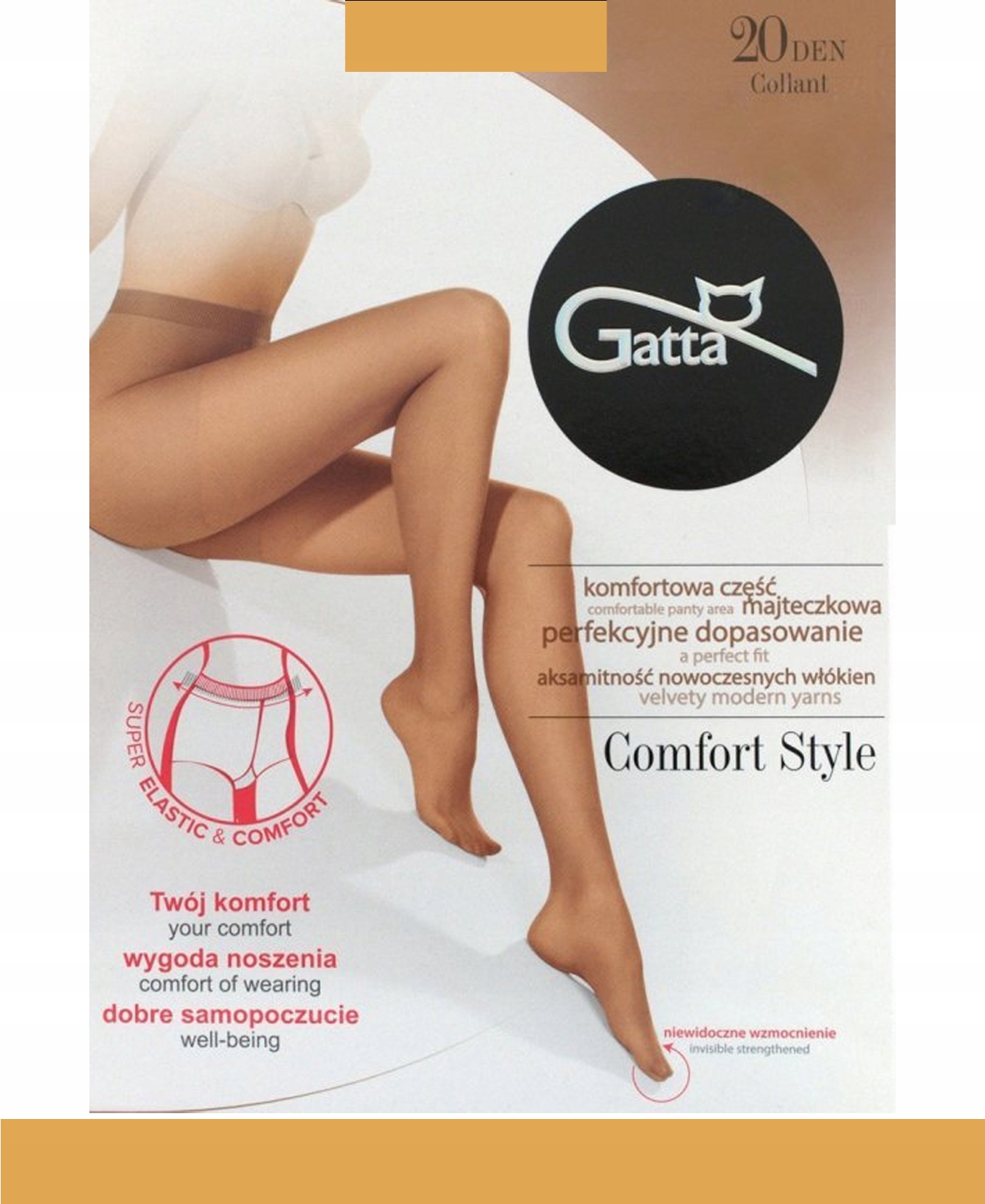 

Gatta Comfort Style Raj. dam. 20den 5-XL/ Golden