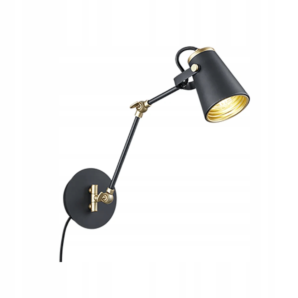 Nástenná lampa loft Edward čierna Trio