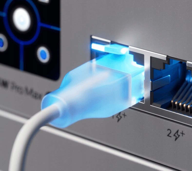 UBIQUITI UniFi patchcord 2.5 GbE and PoE++ RJ45, biały 0,15 m — 7