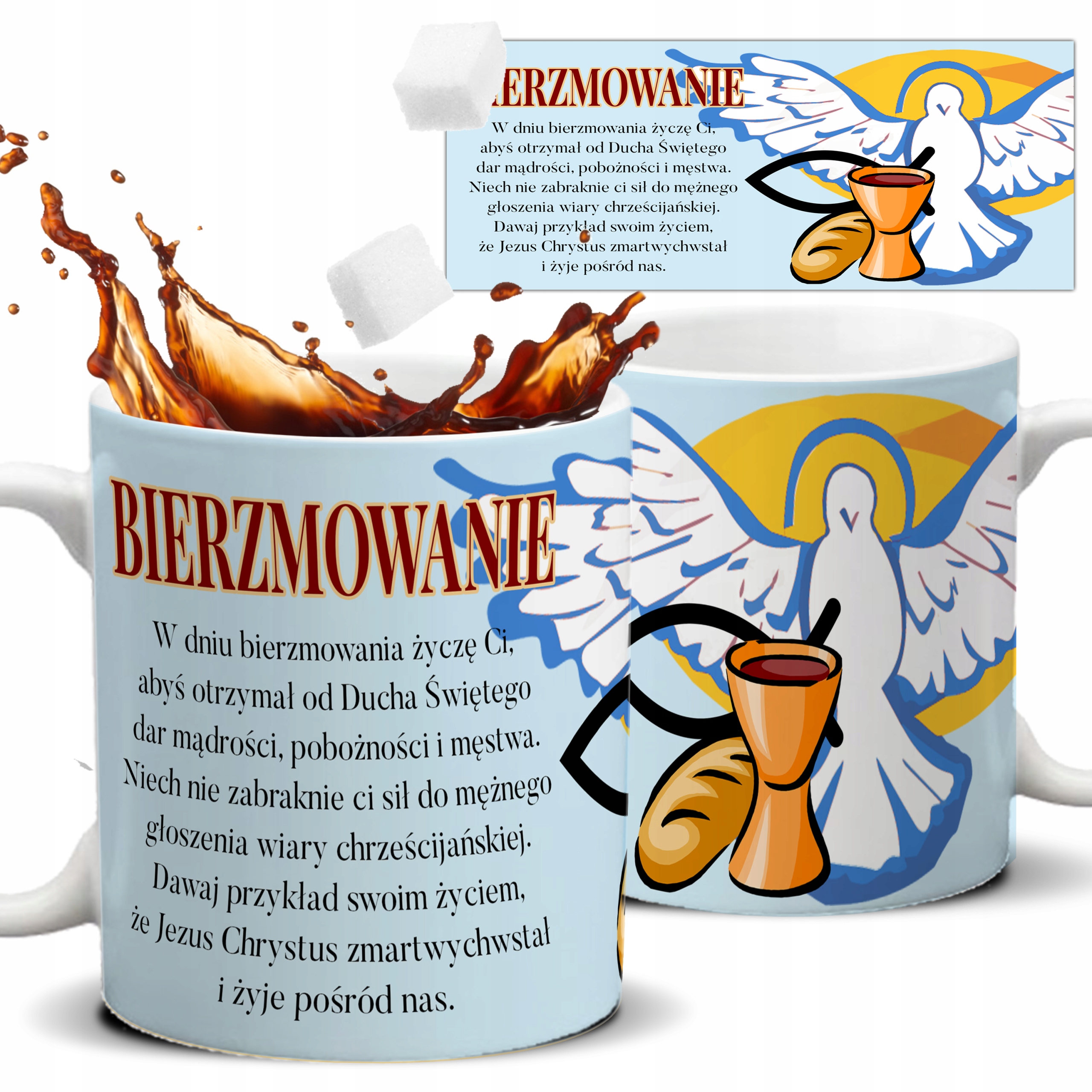 

Kubek Pamiątka Bierzmowania Chrześcijanina
