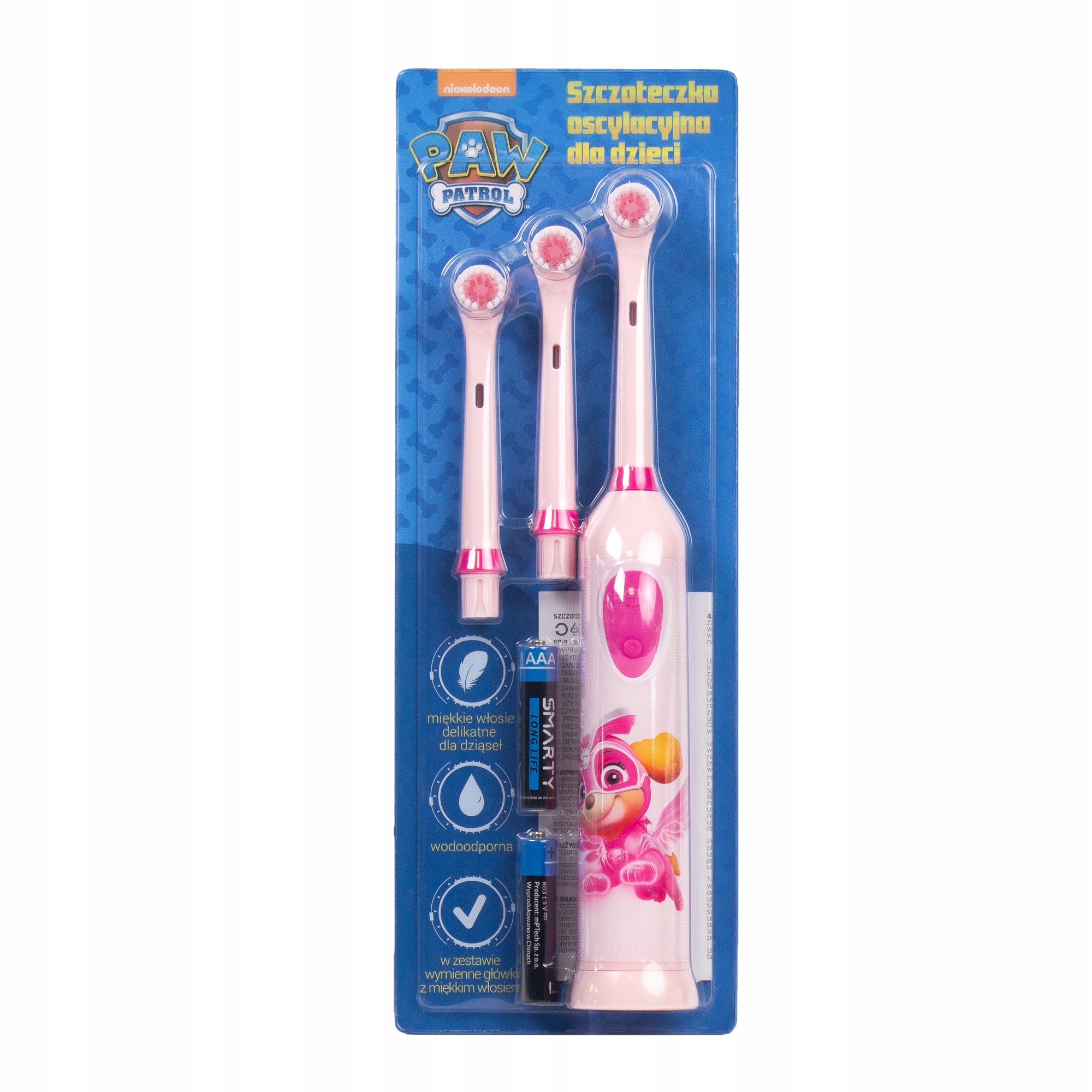 Elektryczna szczoteczka dla dzieci SKYE Psi Patrol edycja Kosmo Marka Nickelodeon