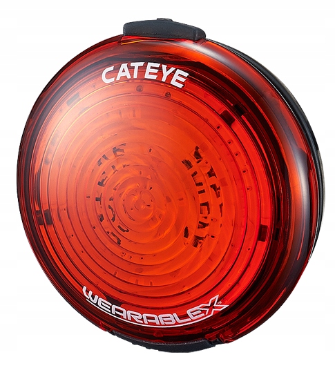 Lampka rowerowa tylna Cateye Wearable X 35lm Usb mocowanie klips/pasek