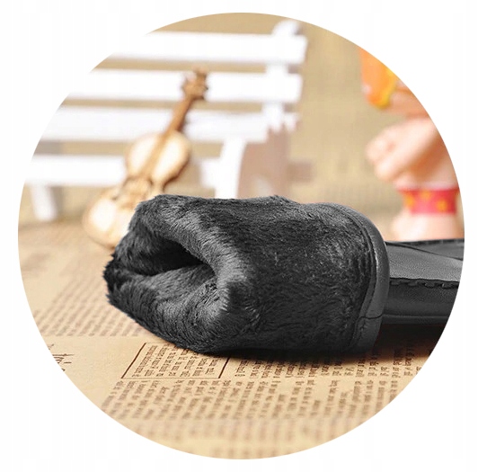 Rękawiczki REVERSE Skórzane DAMSKIE MIŚ SKÓRA Naturalna OCIEPLANE roz L Model SKD1