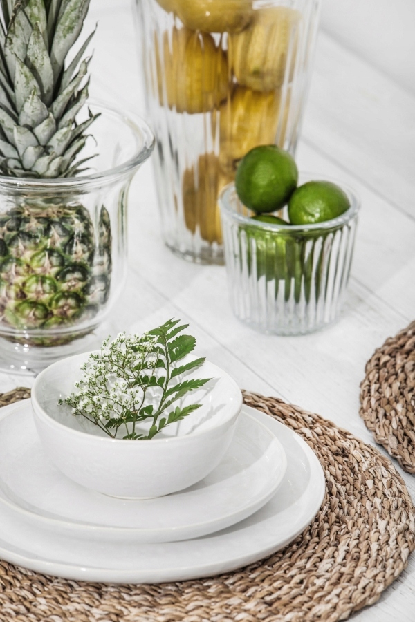 PODKŁADKA OKRĄGŁA NA STÓŁ 40 CM Z TRAWY MORSKIEJ Materiał wykonania bambus/rattan/wiklina