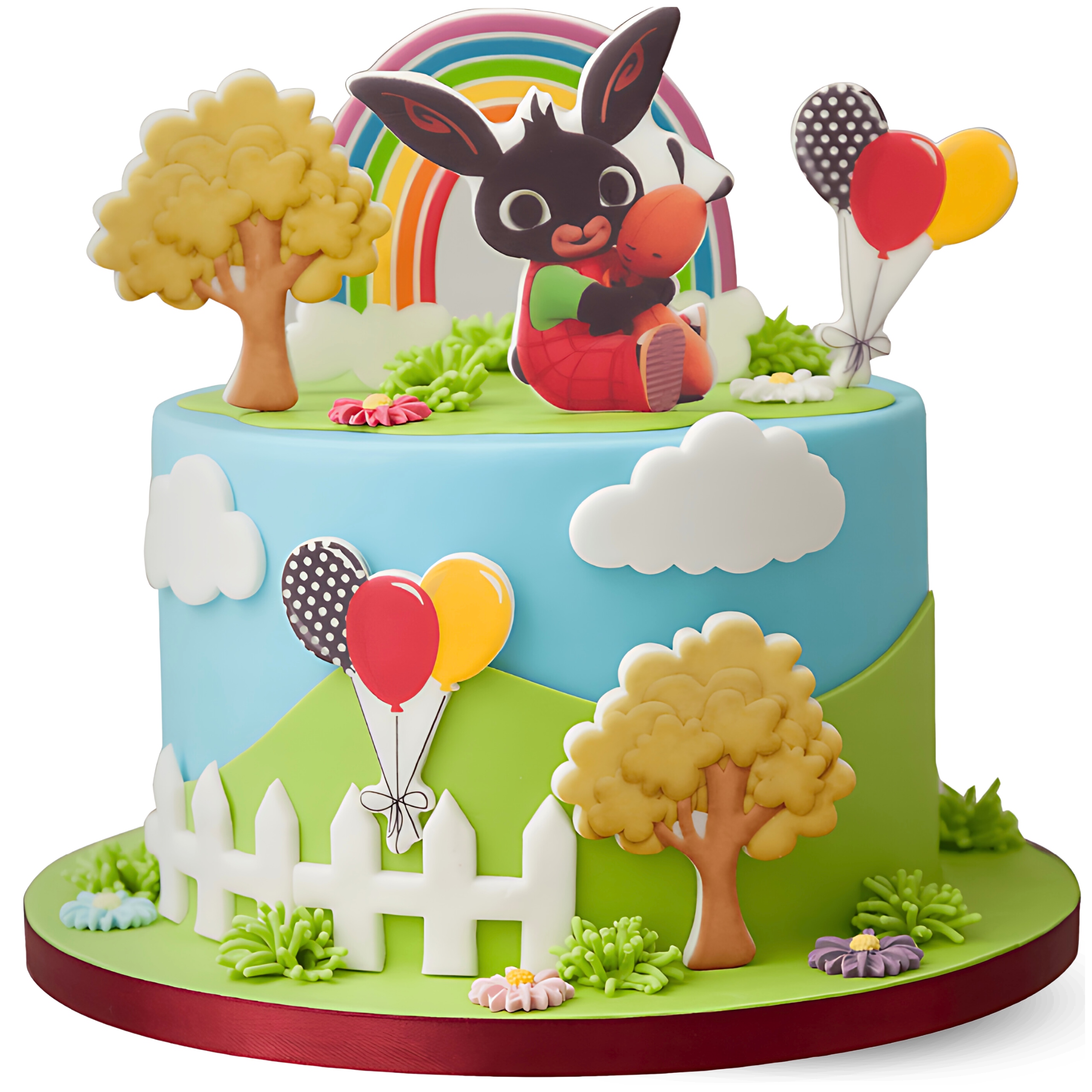 Zestaw Dekoracje na Tort Bing 15 El. 2D figurki cukrowe na tort ozdoby