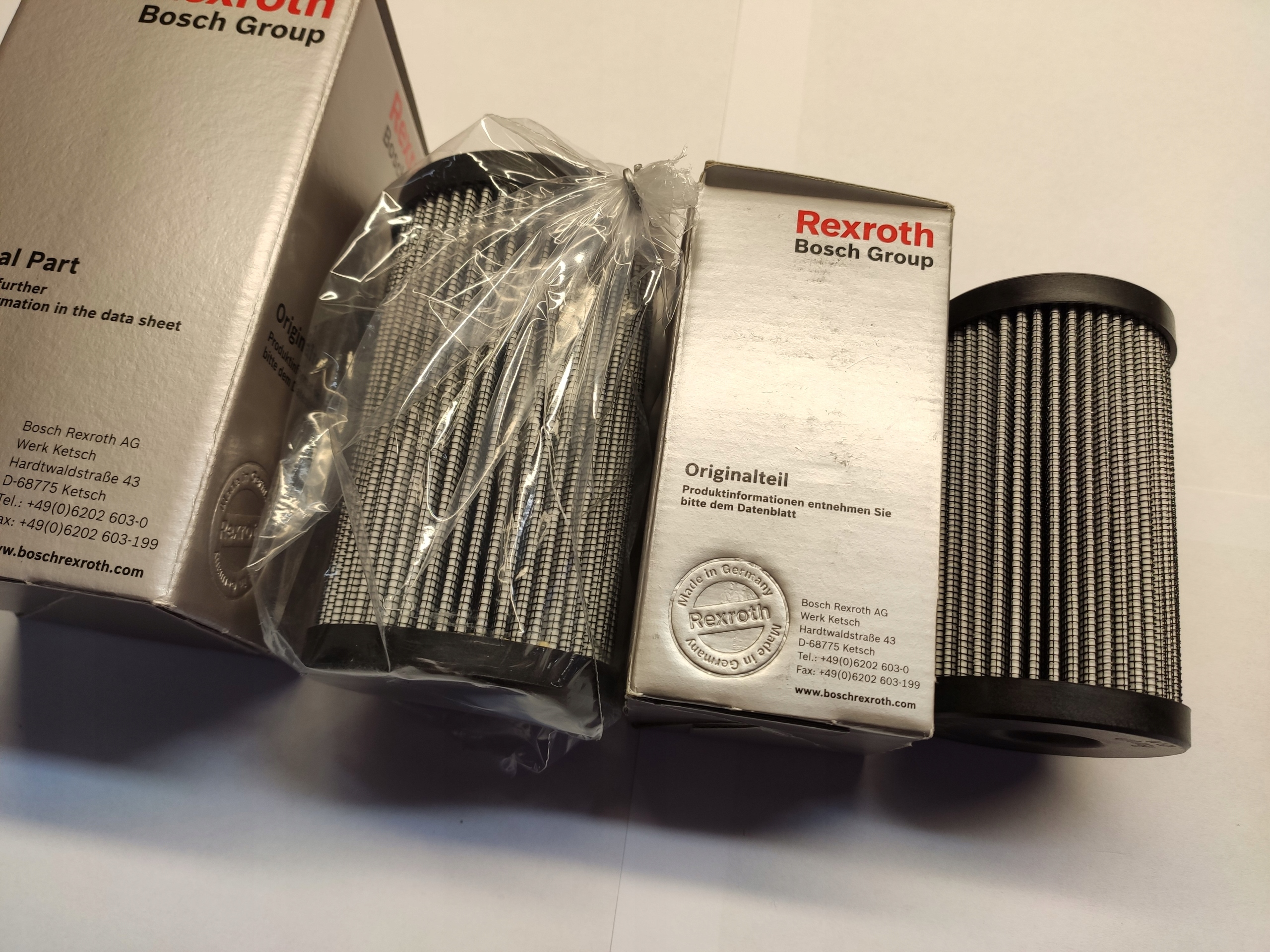 Filtr Pompy obrotu Liebherr A4V56 R928017110 Producent części Rexroth