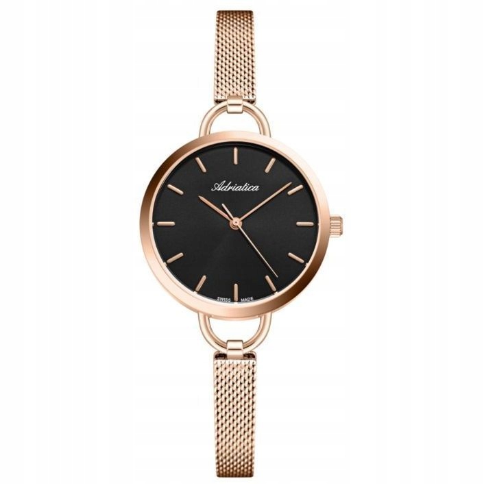 Adriatica dámské hodinky růžové zlato mesh náramek Fashion A3794.91R4Q