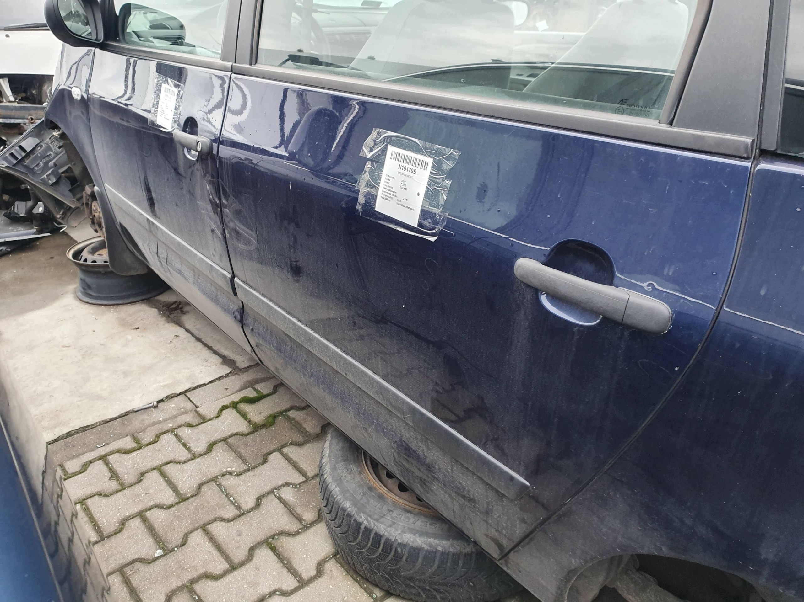 Tür links heck STATE BLUE (METALLIC) FORD GALAXY