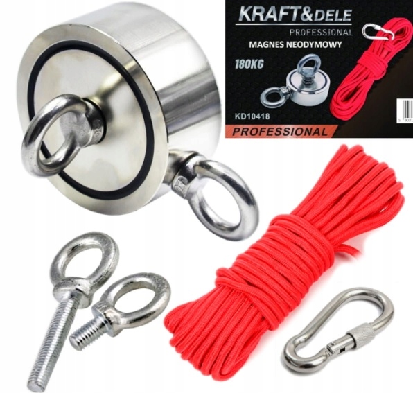 

Magnes Neodymowy 180KG KD10418 Boczny Uchwyt