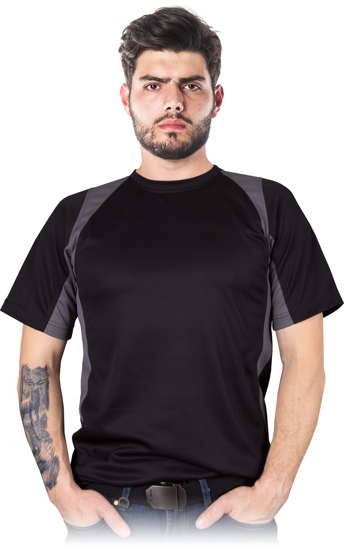 

T-shirt męski z siateczki Reis Modern