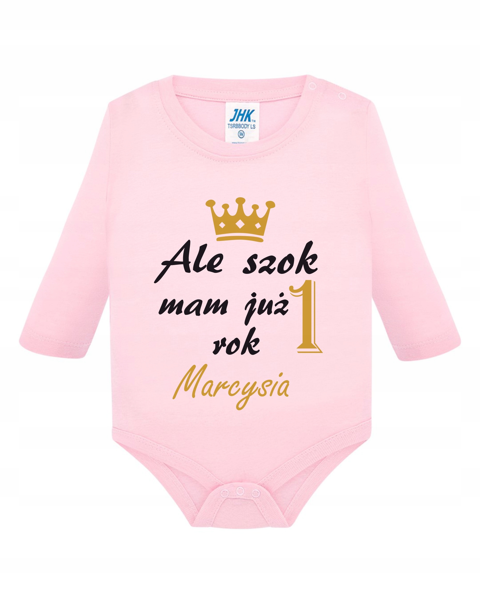 

Body 1 urodziny pierwszy roczek z Imieniem pink 86