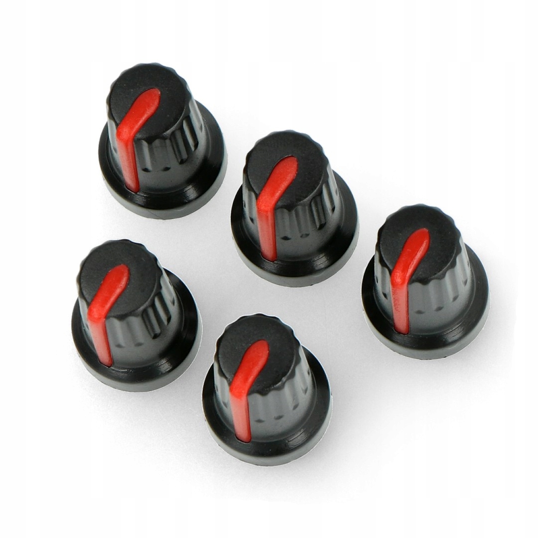 

Gałka potencjometru RCL14 czerwona 6/14mm 5 szt.