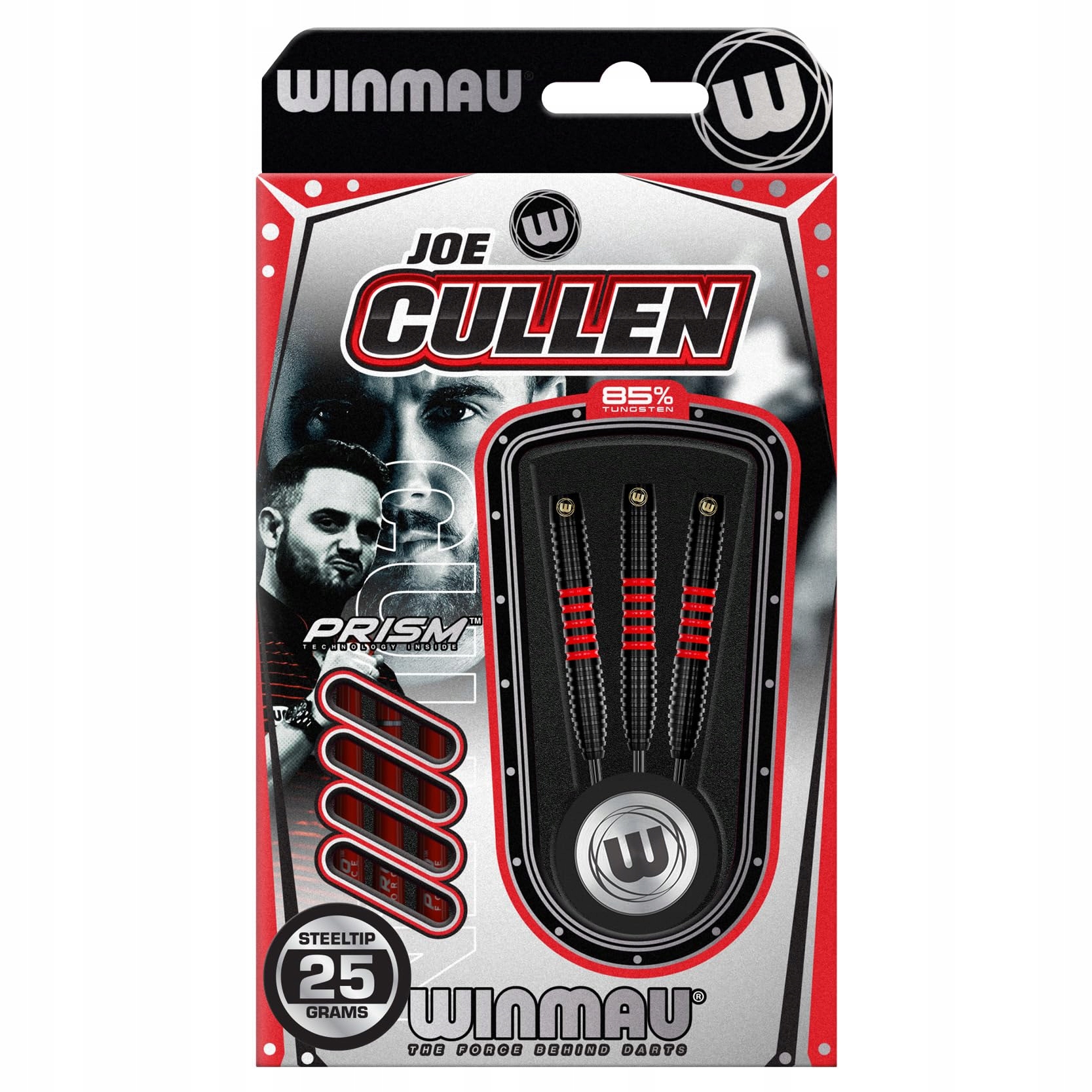 WINMAU Joe Cullen 85% 25G Profesjonalny Zestaw Dartów Z Lotkami I Trzonkami — miniatura 4
