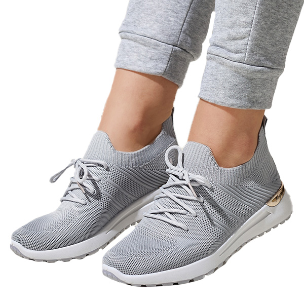 

Szare Buty Sportowe Damskie Ferroni 38