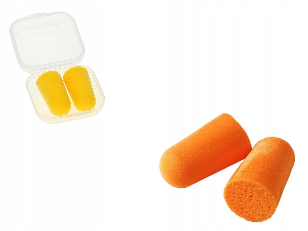 Zatyczki do uszu stopery jedna para - pojemnik