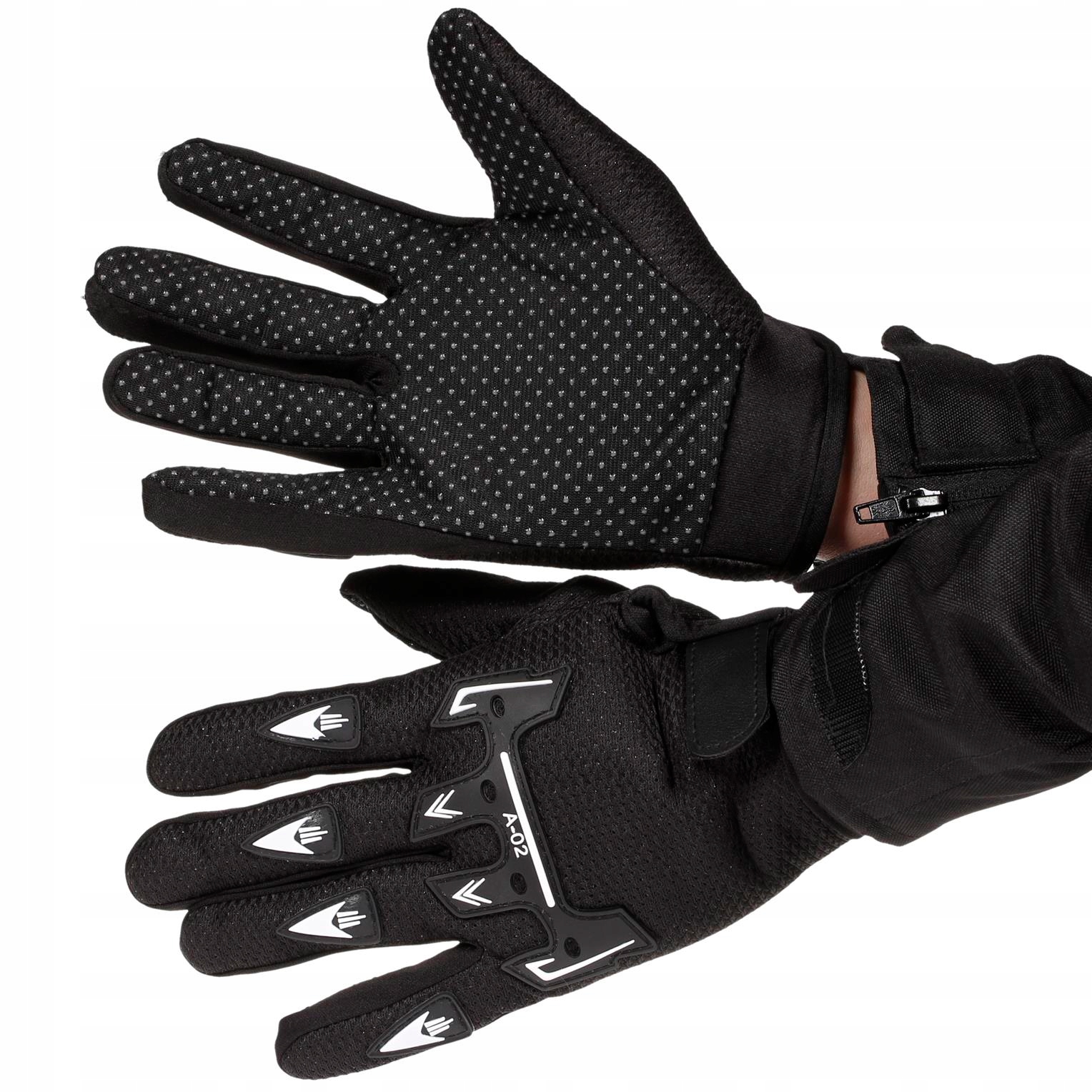 RĘKAWICE MOTOCYKLOWE LEKKIE LETNIE PRZEWIEWNE L/XL