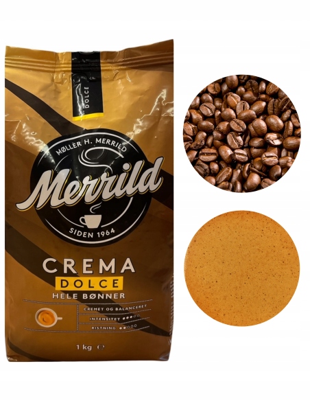 Levně Merrild Crema Dolce Káva Zrnková 1 kg