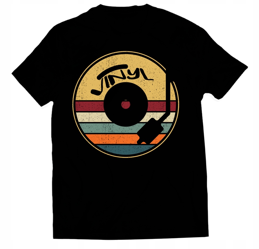

Koszulka Muzyczna Tshirt Z Płytą Winylową L