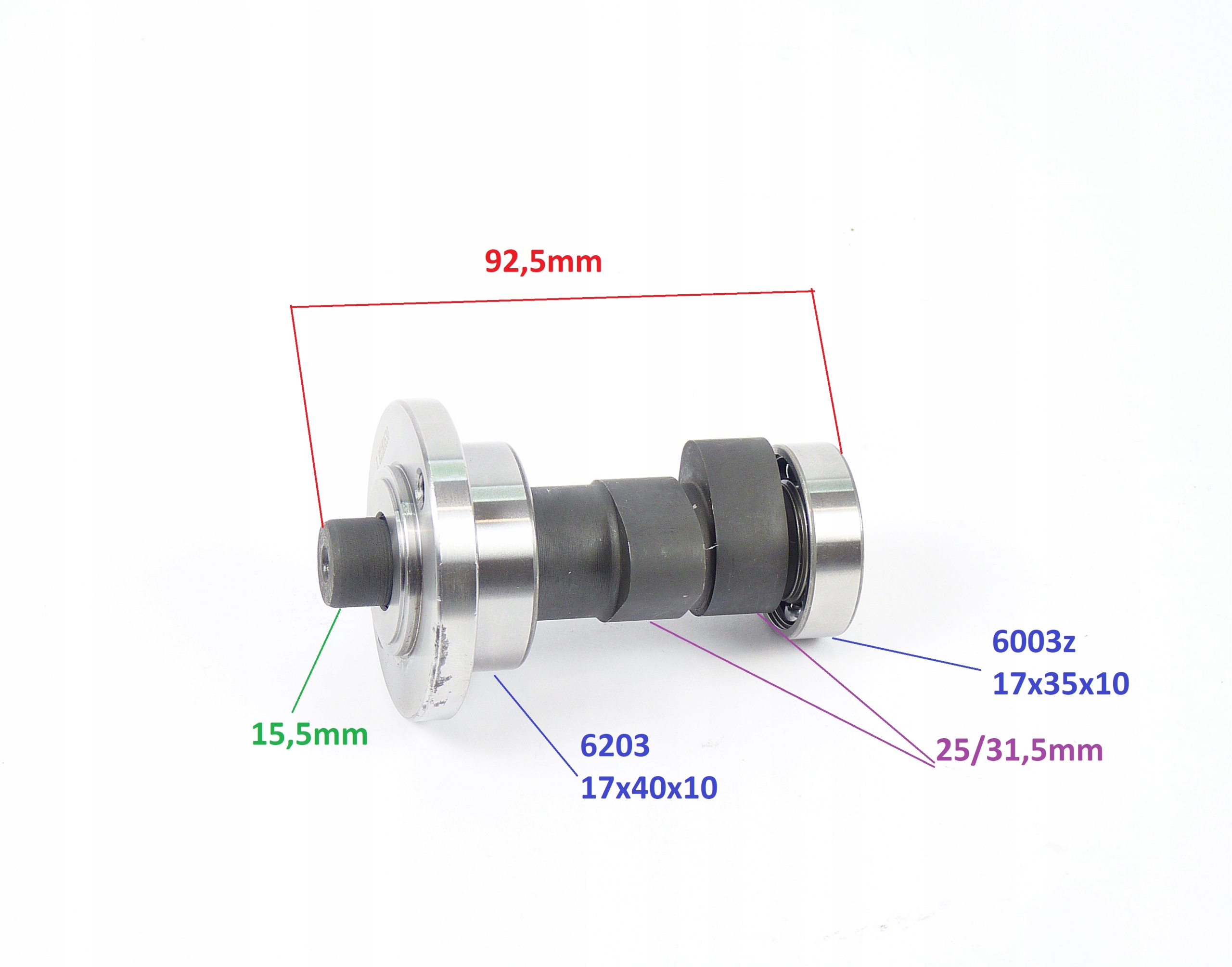 Walek Rozrzadu Cross 250 cc Diabolini Kayo 65 5mm Part manufacturer MCN